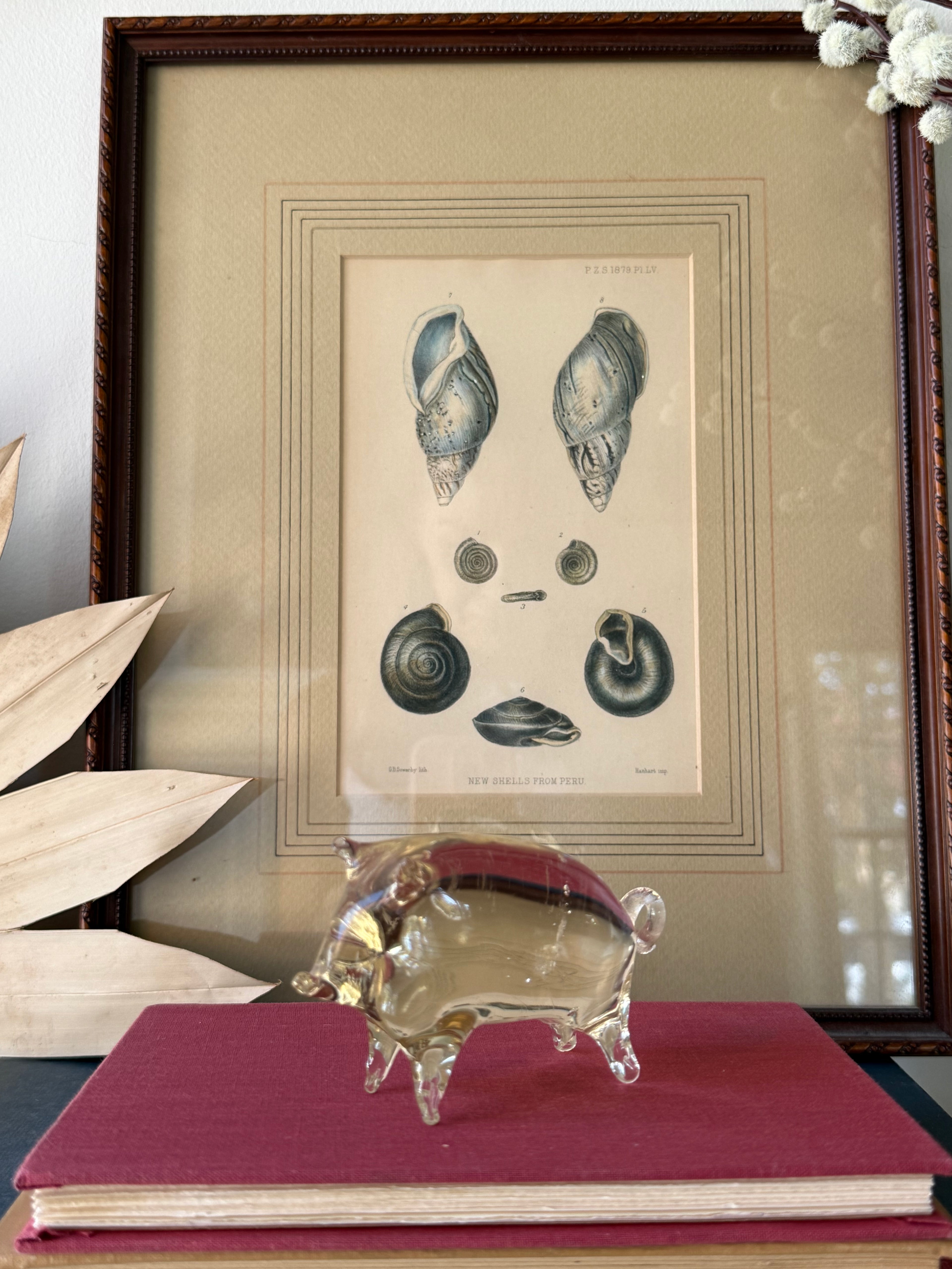 Vintage Handblown Glass Pig Figurine
