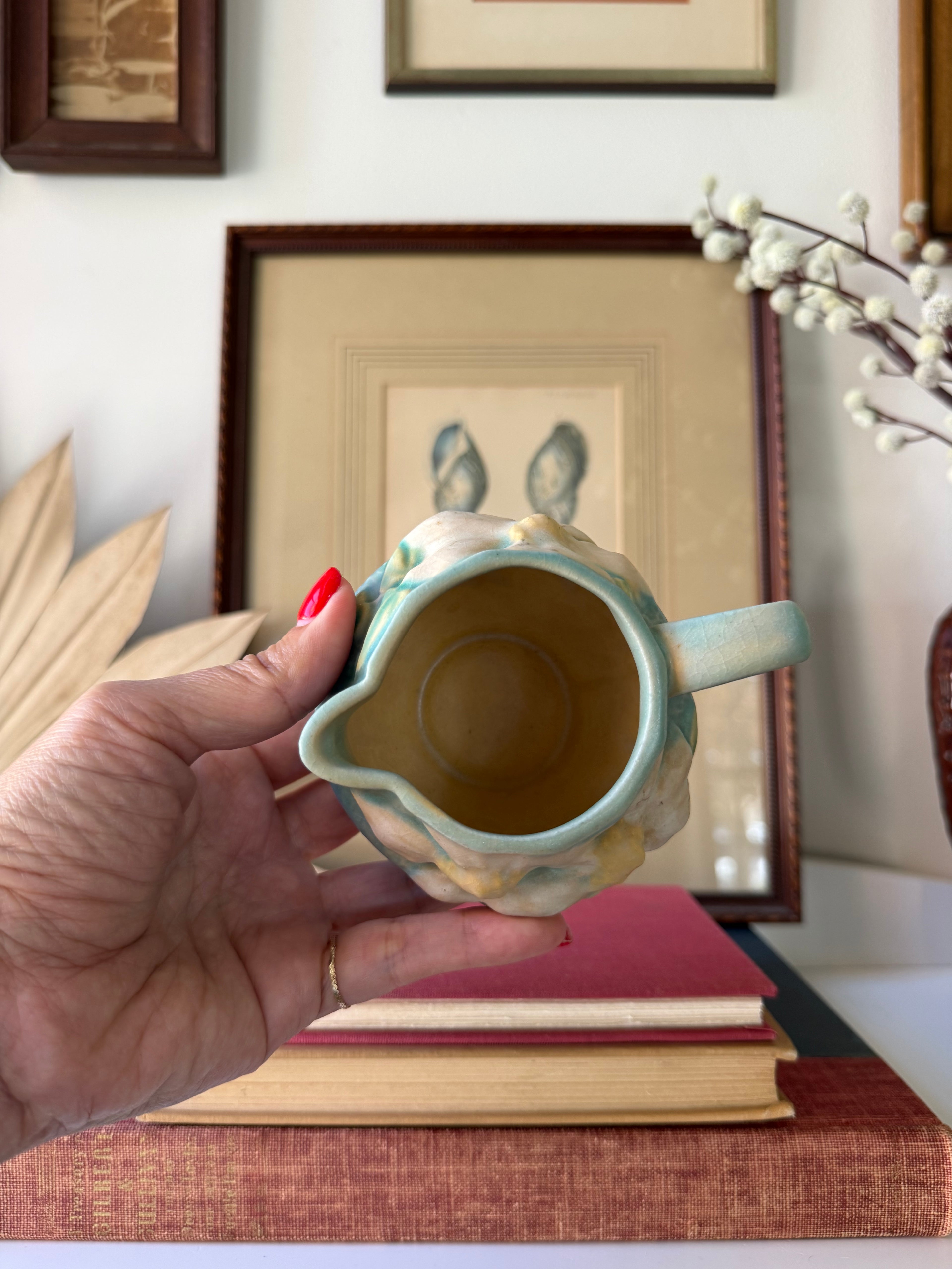 Vintage Roseville Pottery Magnolia Creamer