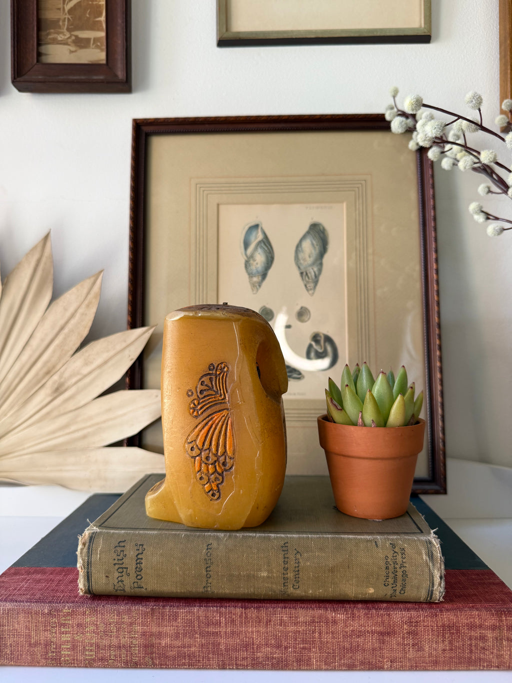 1969 Vintage Hallmark Owl Figural Candle