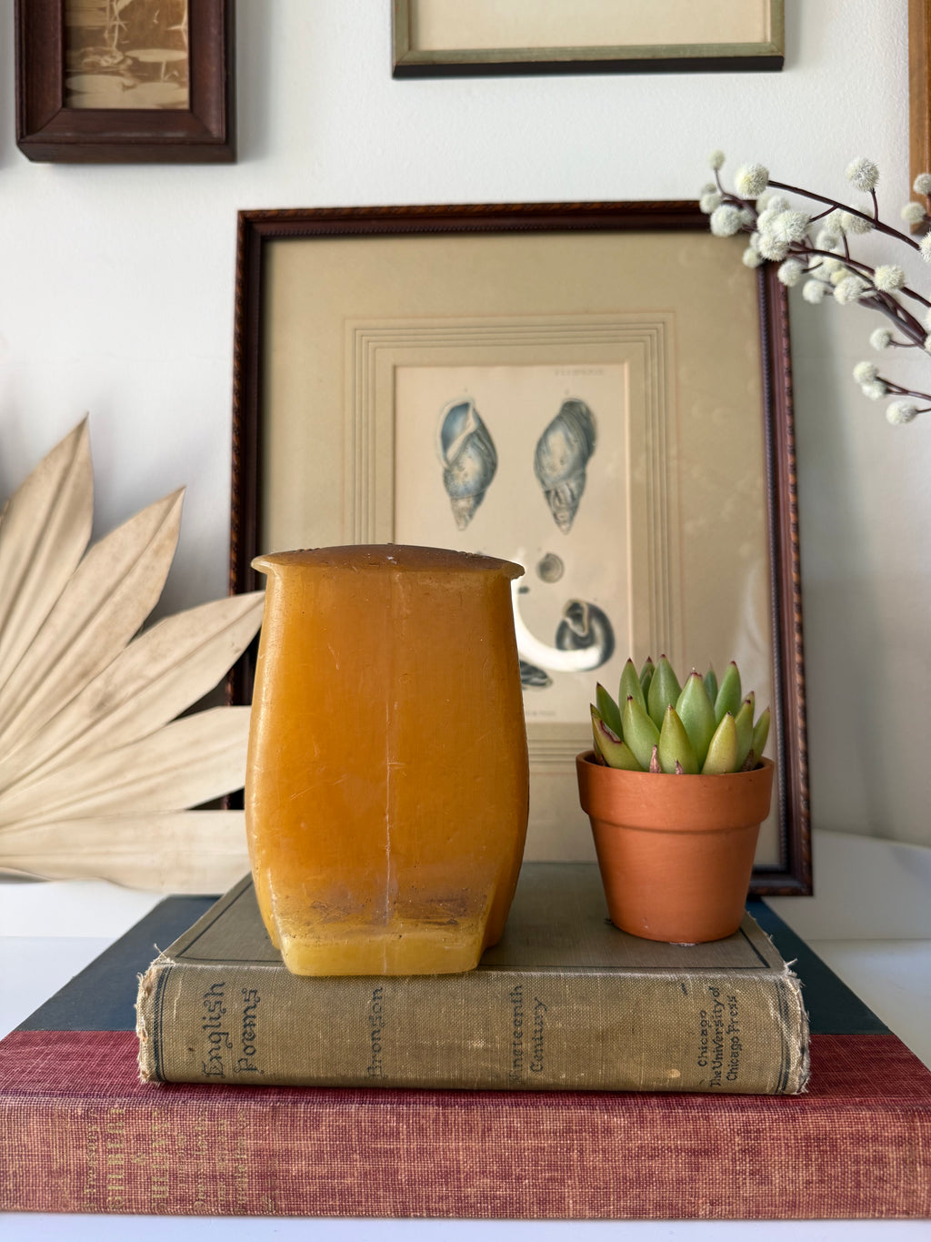 1969 Vintage Hallmark Owl Figural Candle