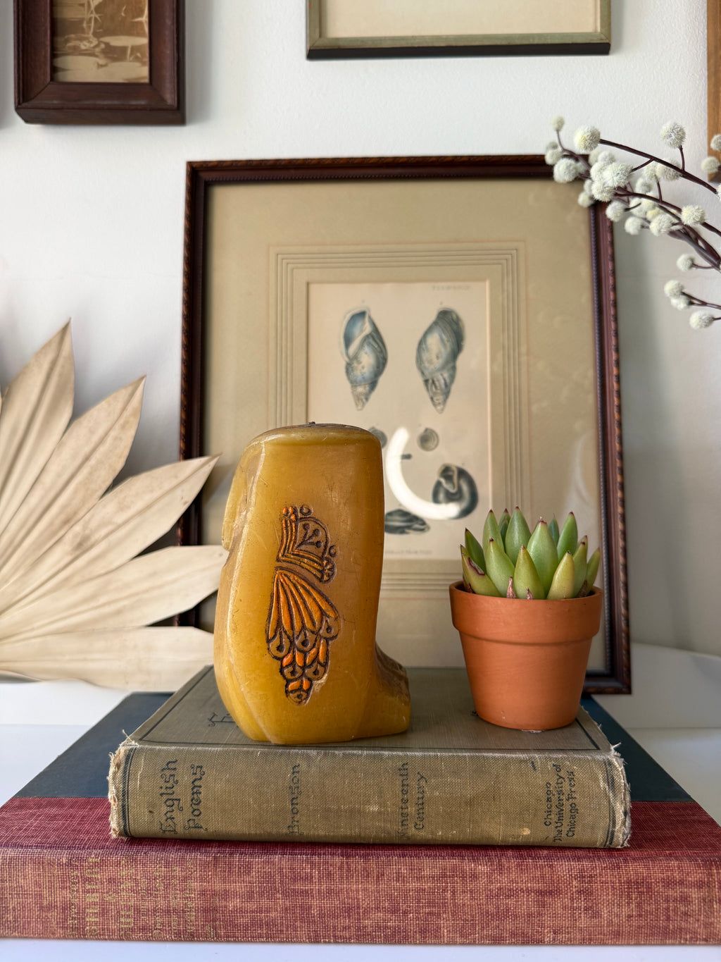 1969 Vintage Hallmark Owl Figural Candle