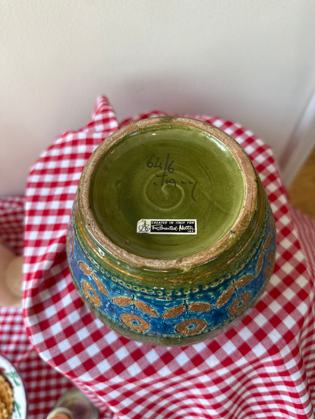 1960s Aldo Londi for Bitossi Italian Art Pottery Cachepot, Rosenthal-Netter