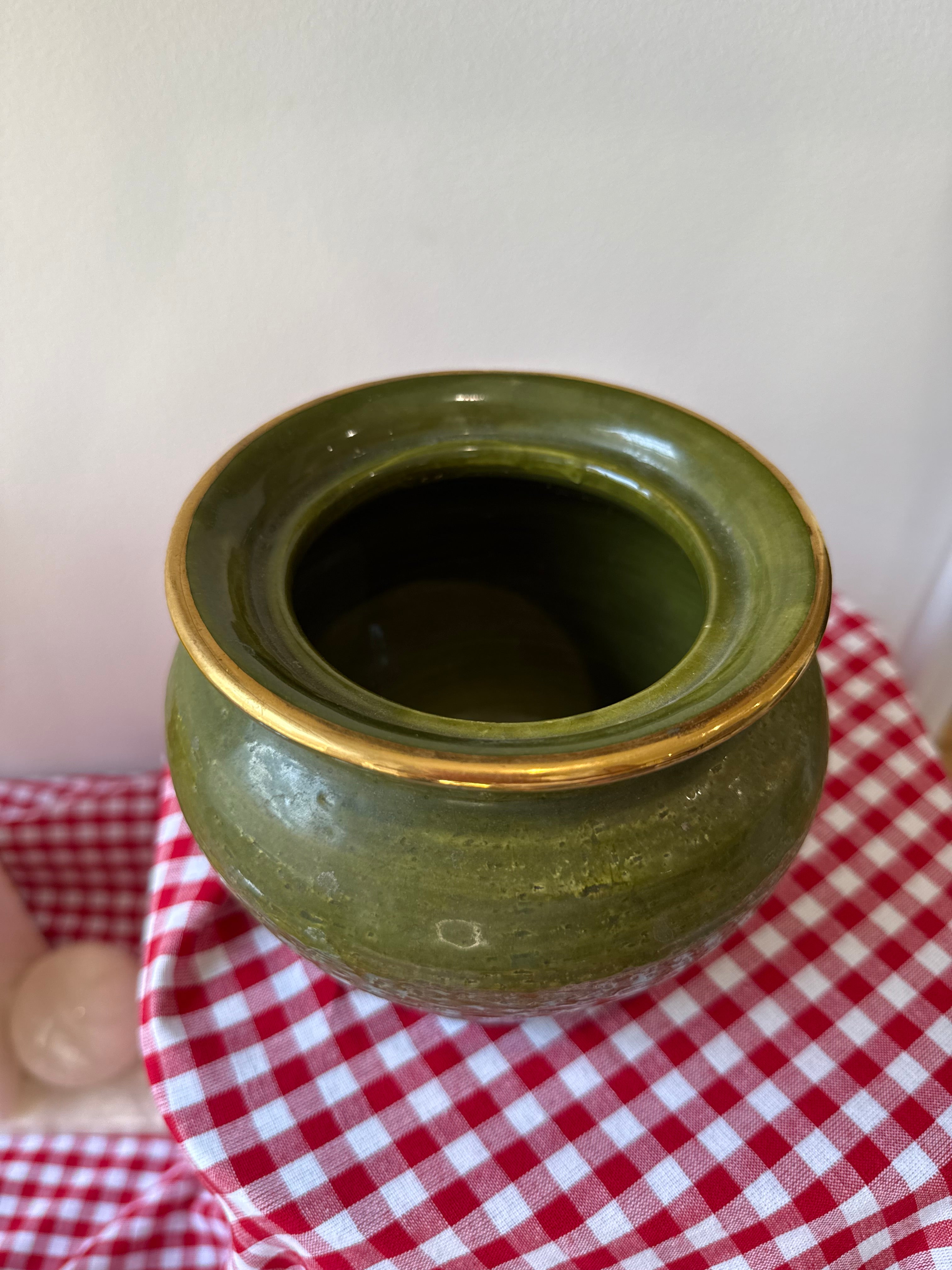 1960s Aldo Londi for Bitossi Italian Art Pottery Cachepot, Rosenthal-Netter