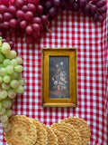 Vintage Italian “Flemish School Flowers” Framed Floral Art