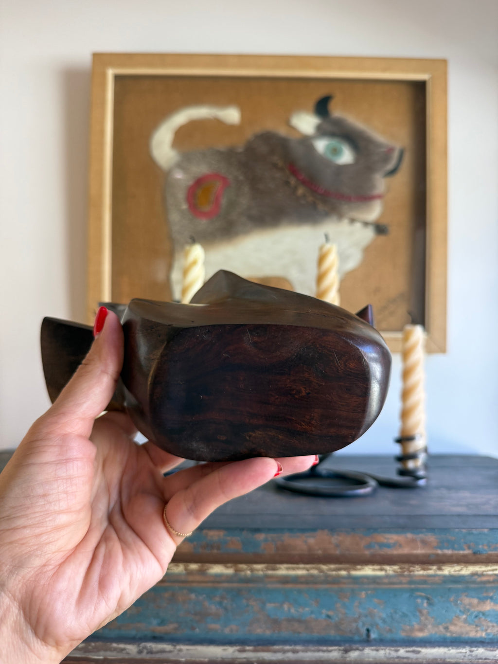 Vintage Iron Wood Bird