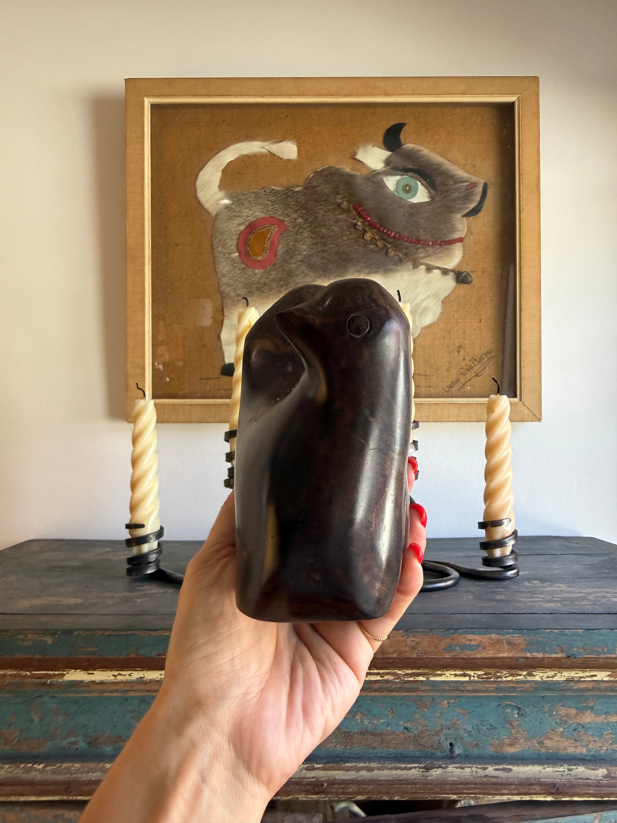 Vintage Iron Wood Bird