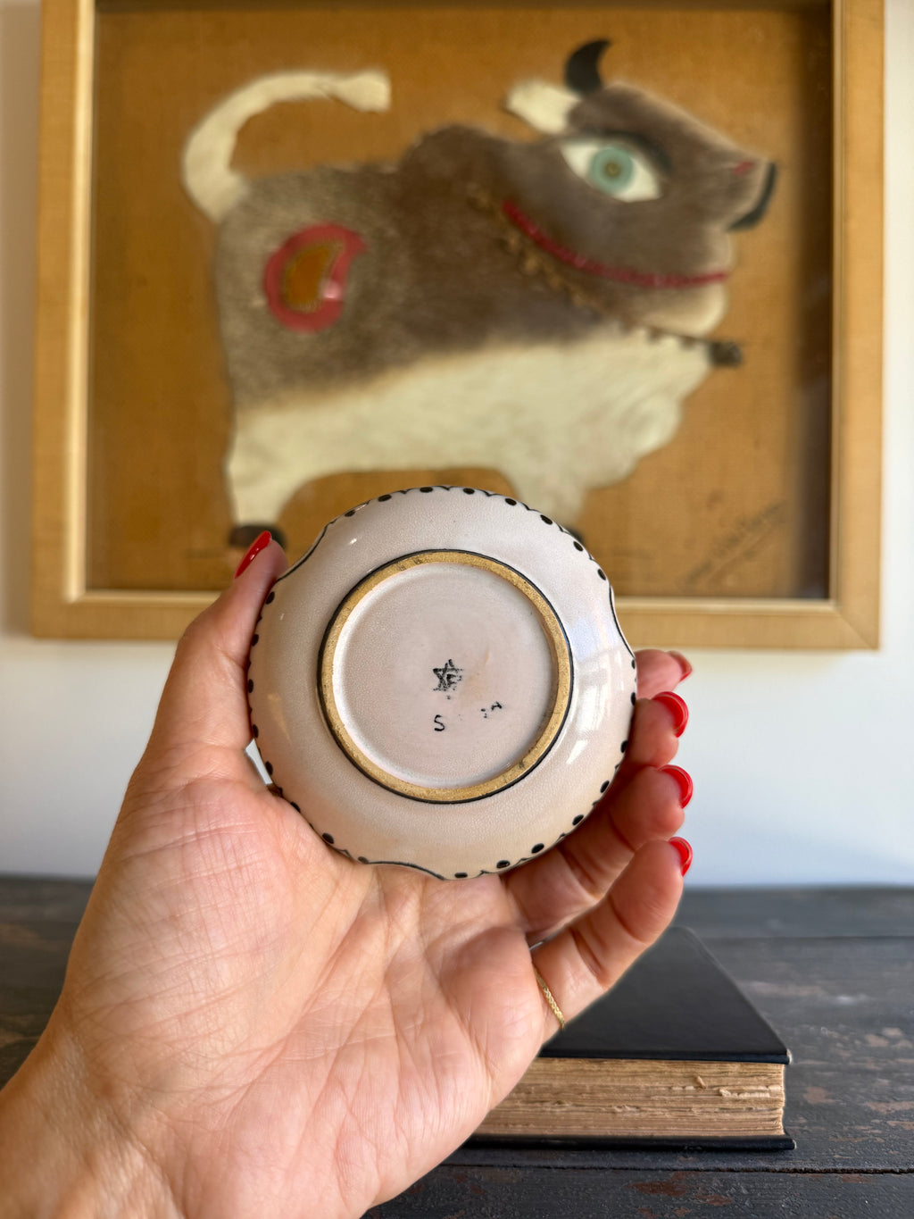 Vintage Italian Mother-in-Law Ceramic Ashtray