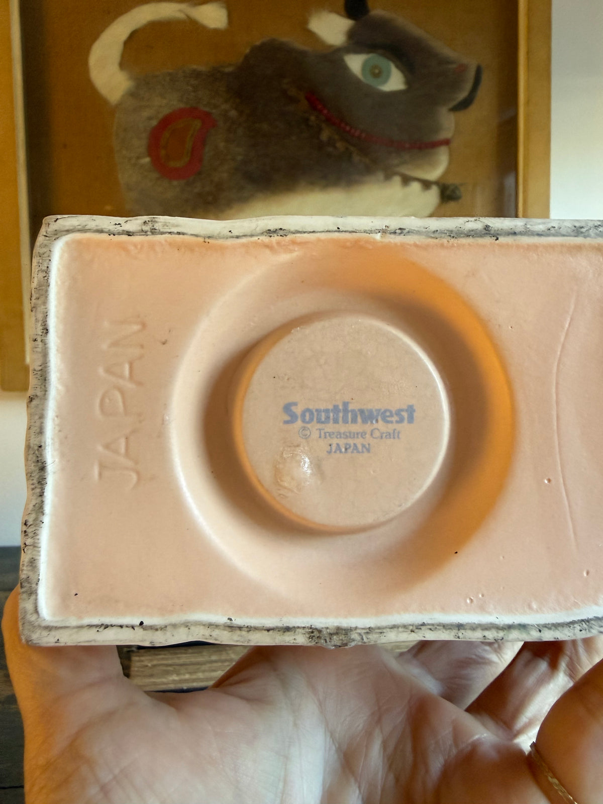 Vintage Treasure Craft Southwest Sun Ceramic Luminary