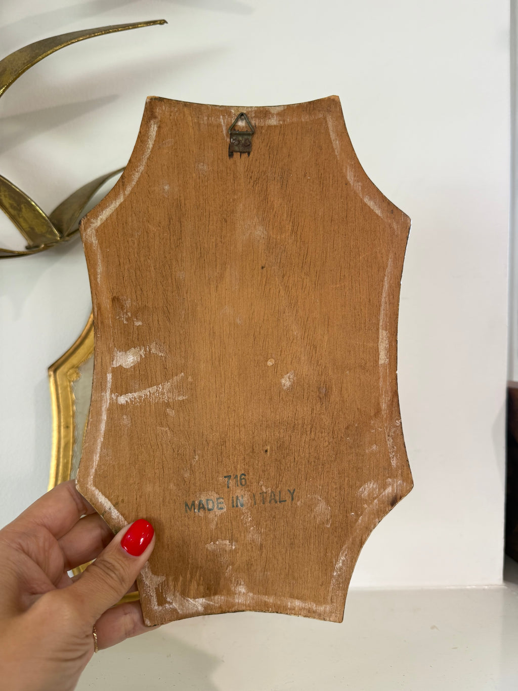 Pair of Vintage Italian Florentine-Style Wall Plaques