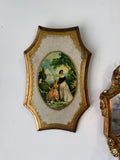 Pair of Vintage Italian Florentine-Style Wall Plaques