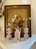 Vintage Ucagco Japan Lily of the Valley Vase Trio