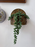 Vintage English Peerglo Brass Wall Pocket