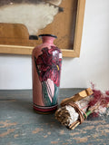 Vintage 1990 “Dragon Flower” Studio Pottery Vase