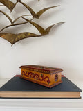 Vintage Hand-Carved Wooden Box