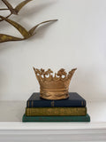 Vintage Cast Iron Gold Crown
