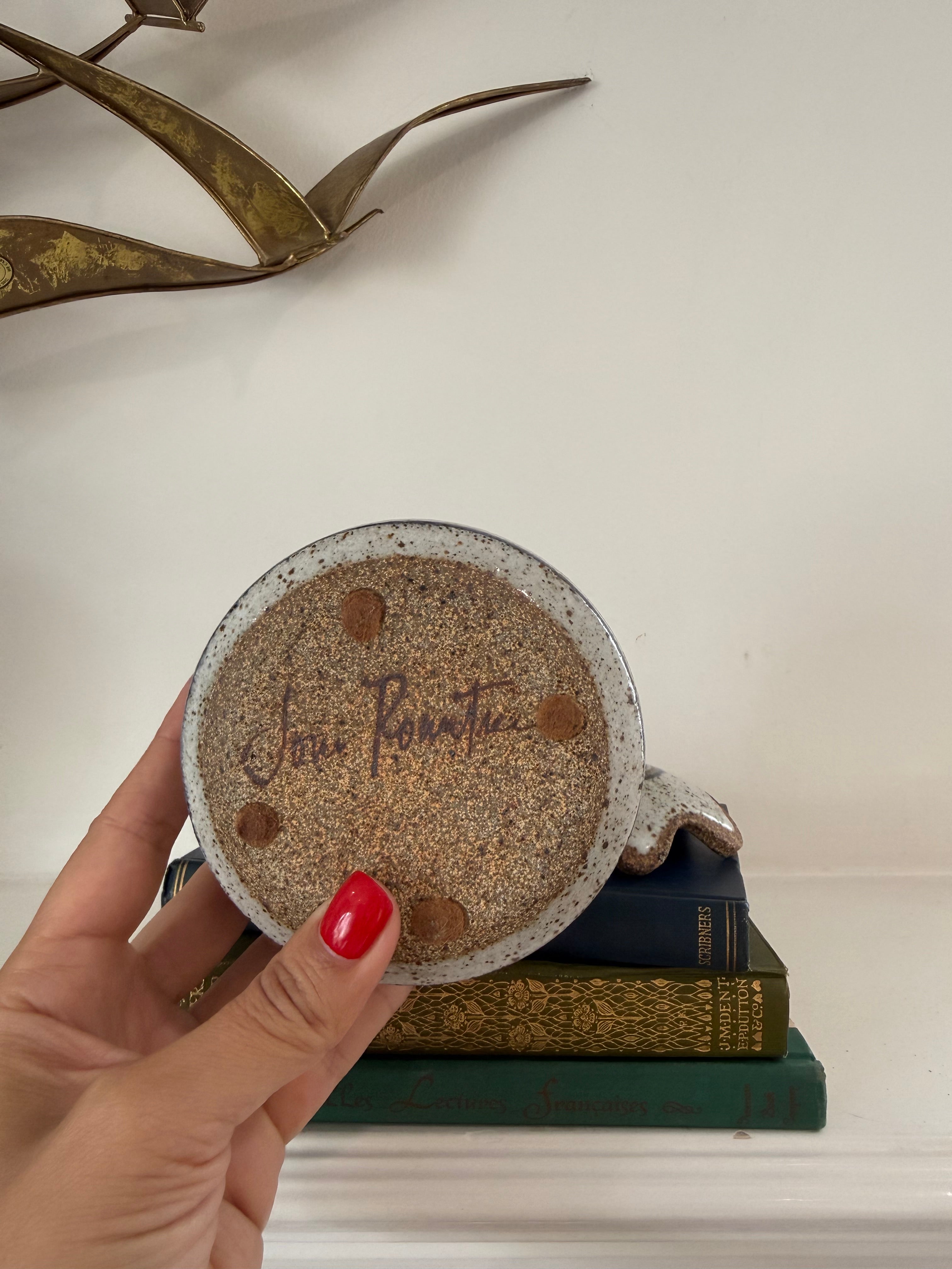 Vintage Lidded Stoneware Keepsake Box