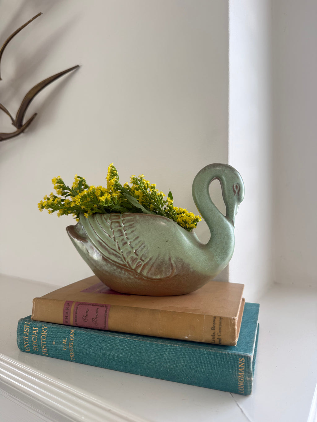Vintage Frankorama Swan Planter #228 from 1950's