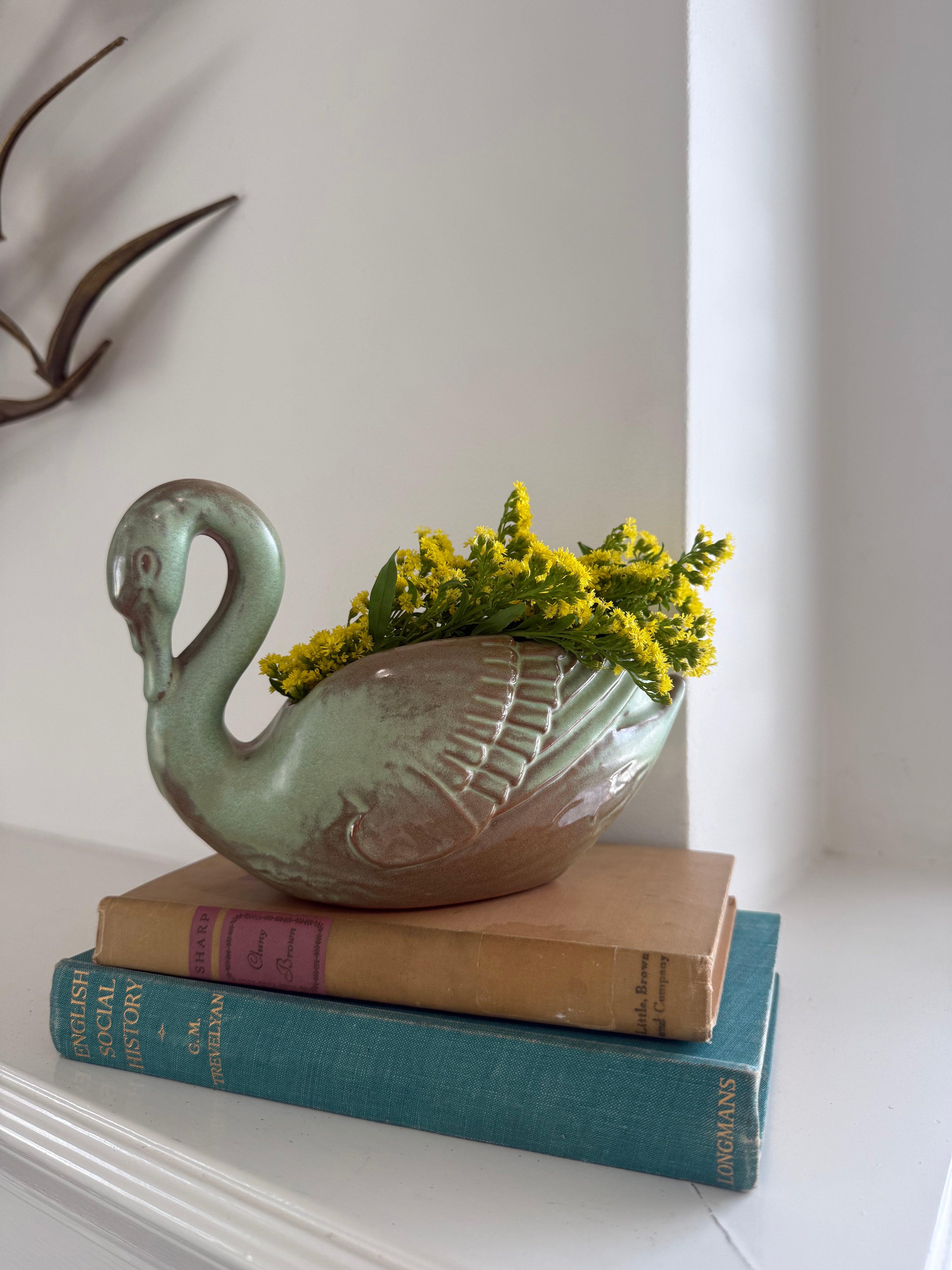 Vintage Frankorama Swan Planter #228 from 1950's