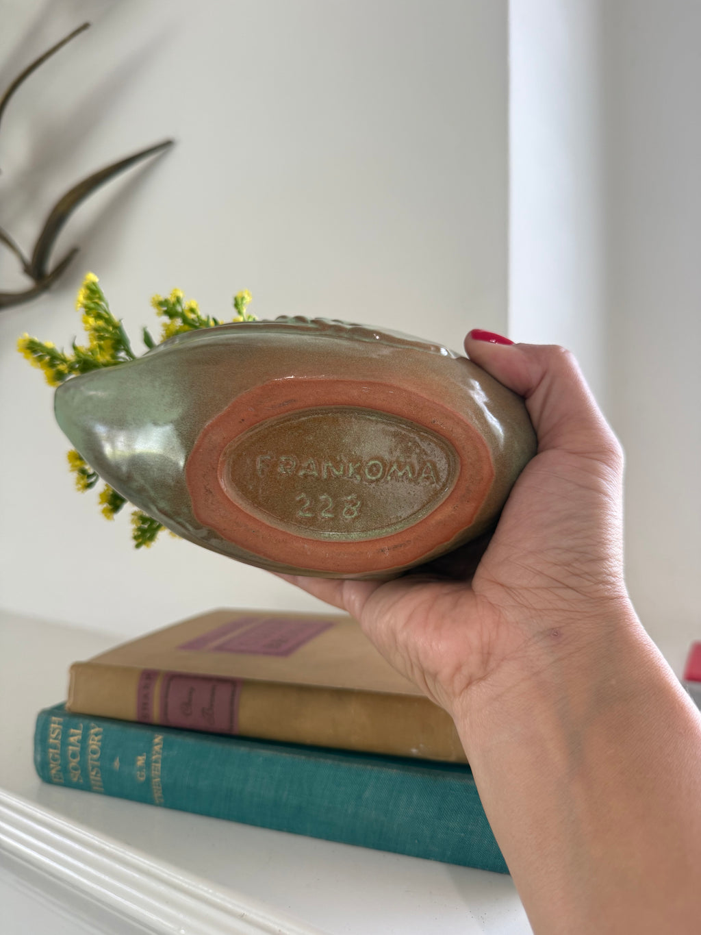 Vintage Frankorama Swan Planter #228 from 1950's