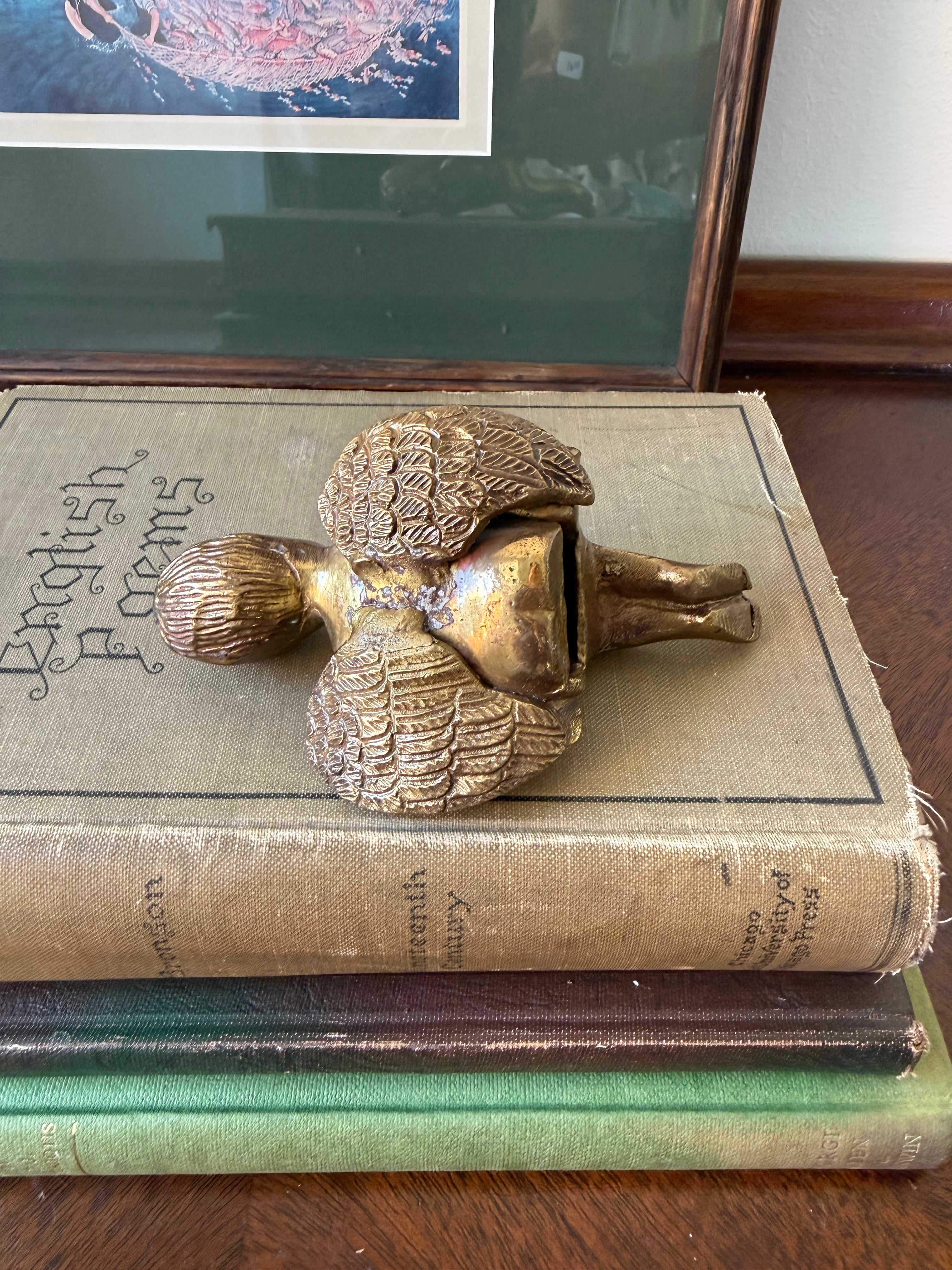 Vintage Brass Angel Shelf Sitter
