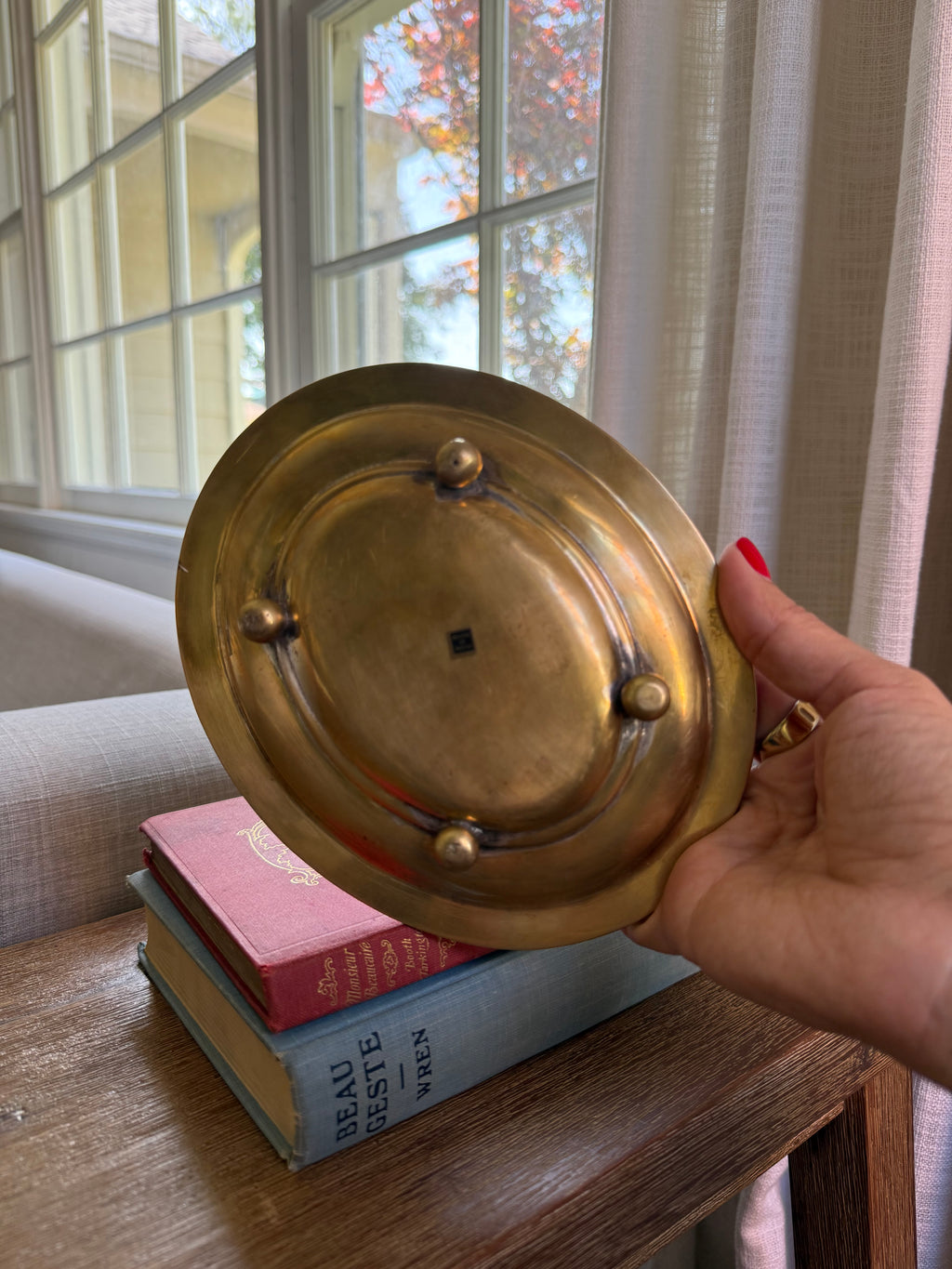 Vintage Solid Brass Trinket Tray | Made in India