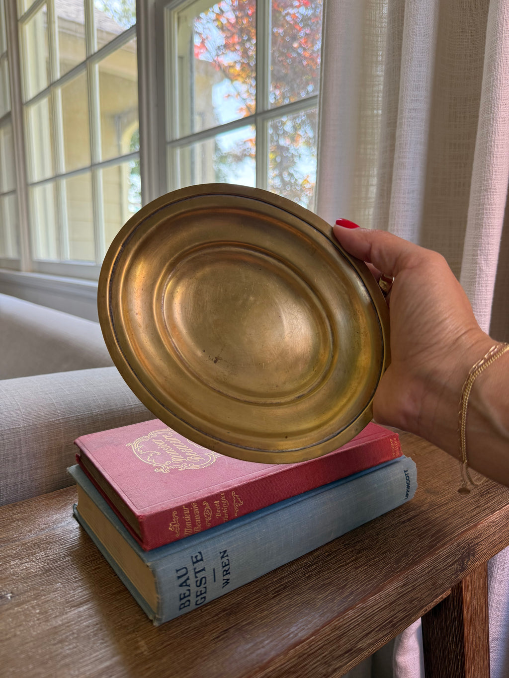 Vintage Solid Brass Trinket Tray | Made in India