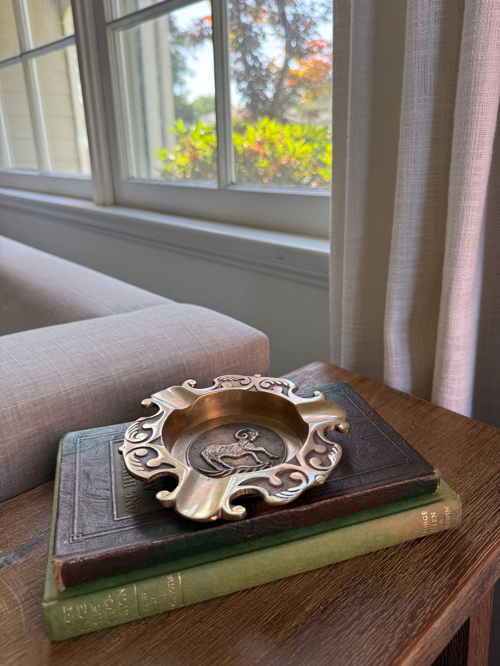 Vintage Mid-Century Modern Brass Ash Tray