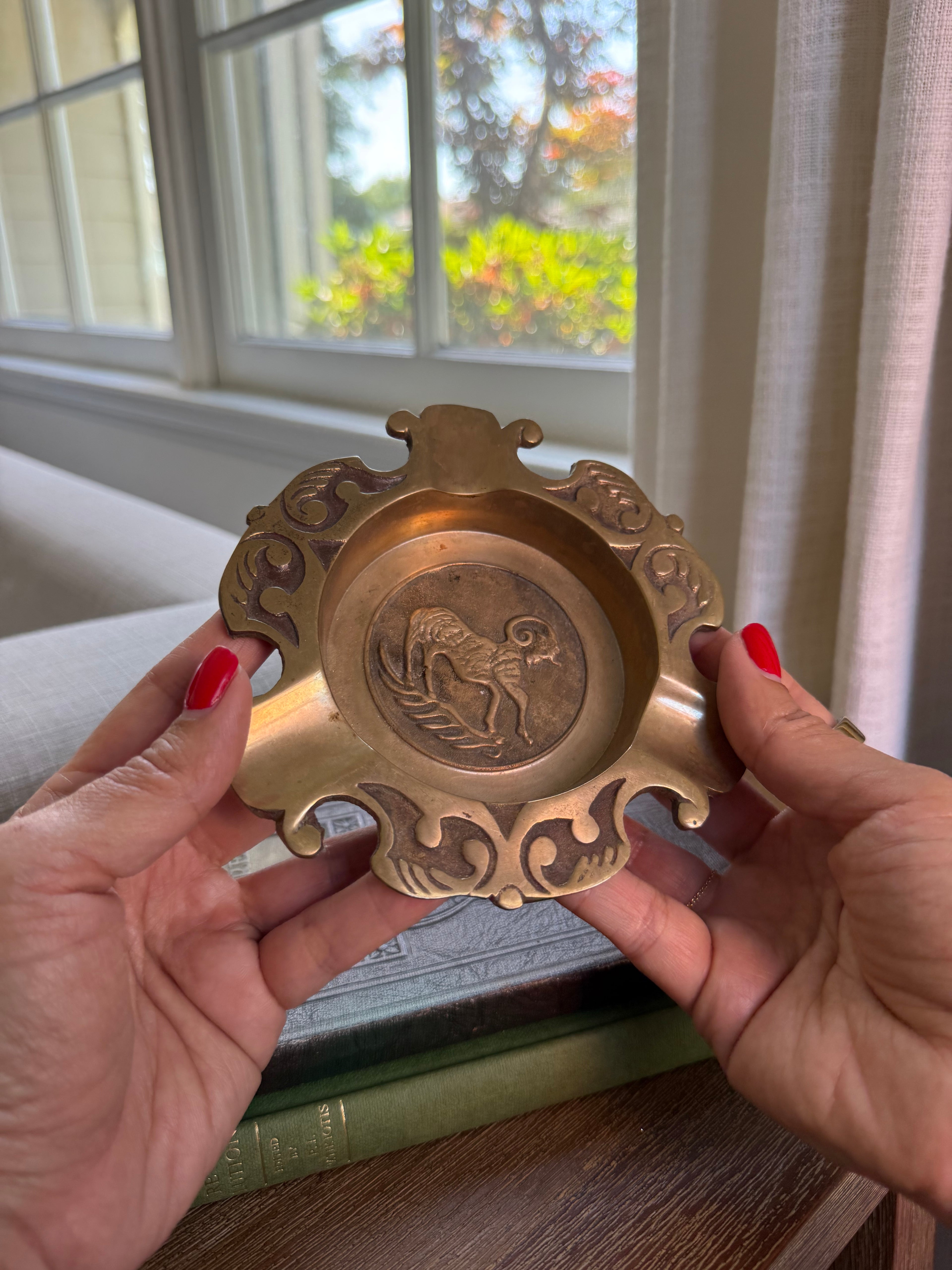 Vintage Mid-Century Modern Brass Ash Tray