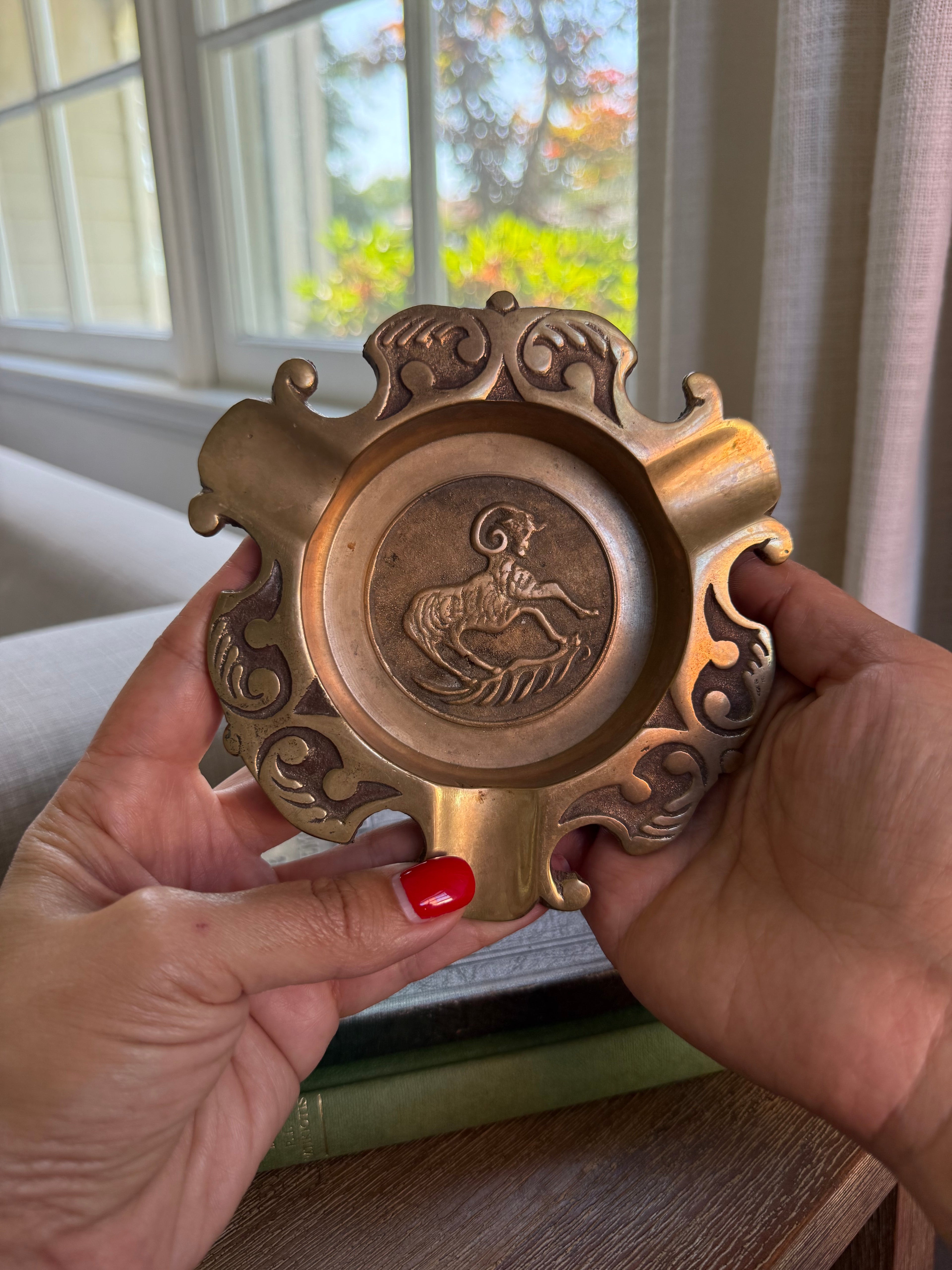 Vintage Mid-Century Modern Brass Ash Tray