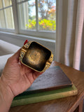 Vintage Nordia Solid Brass Cigarette Ashtray Made in Israel