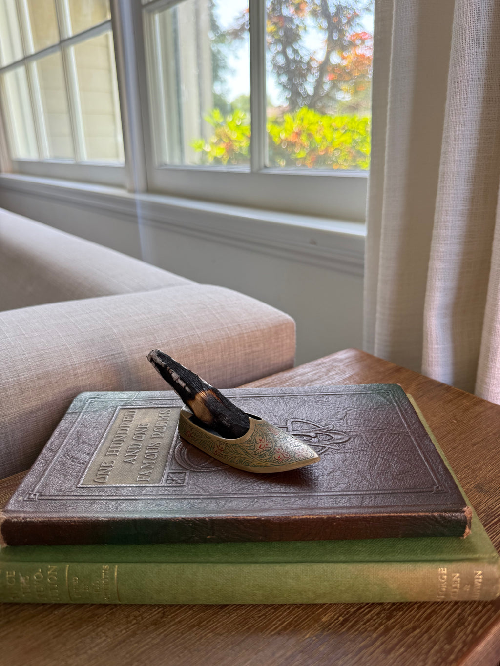 Vintage Brass Slipper Ashtray
