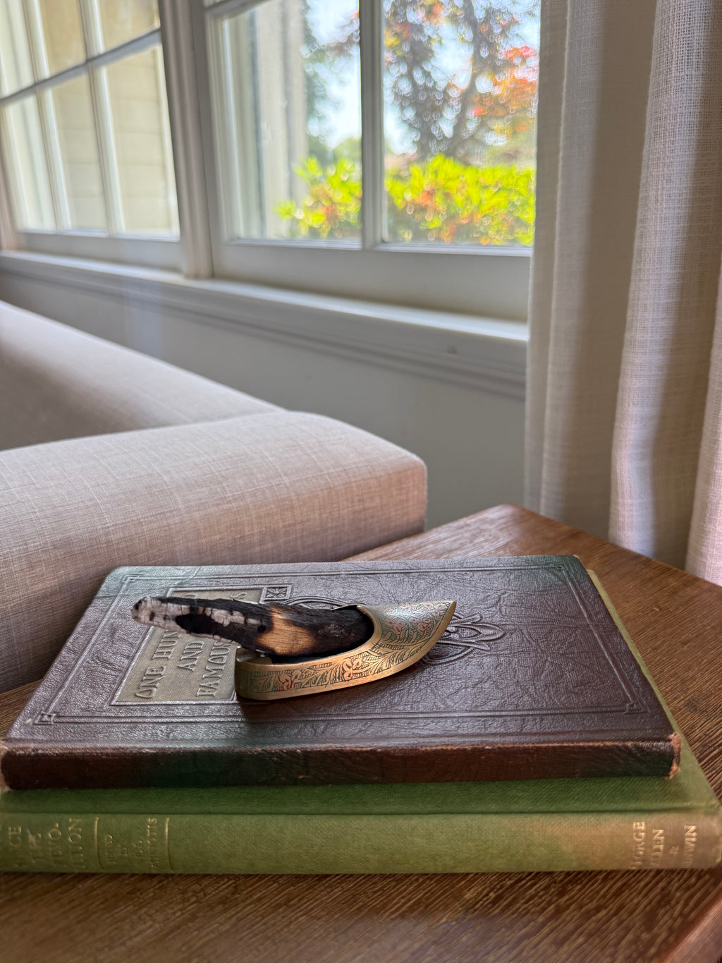 Vintage Brass Slipper Ashtray