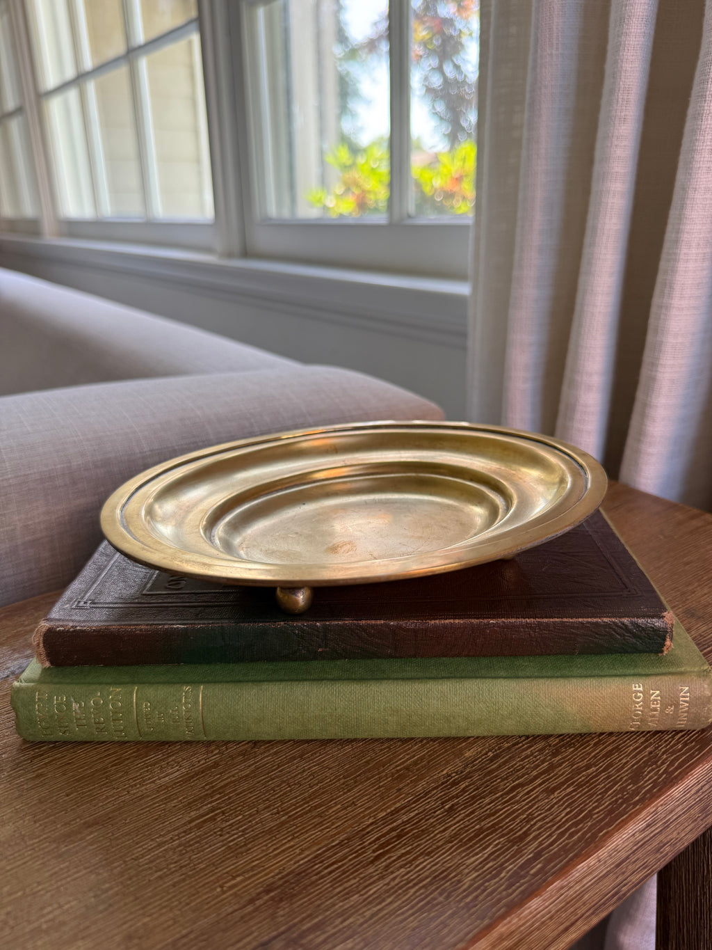 Vintage Solid Brass Trinket Tray | Made in India
