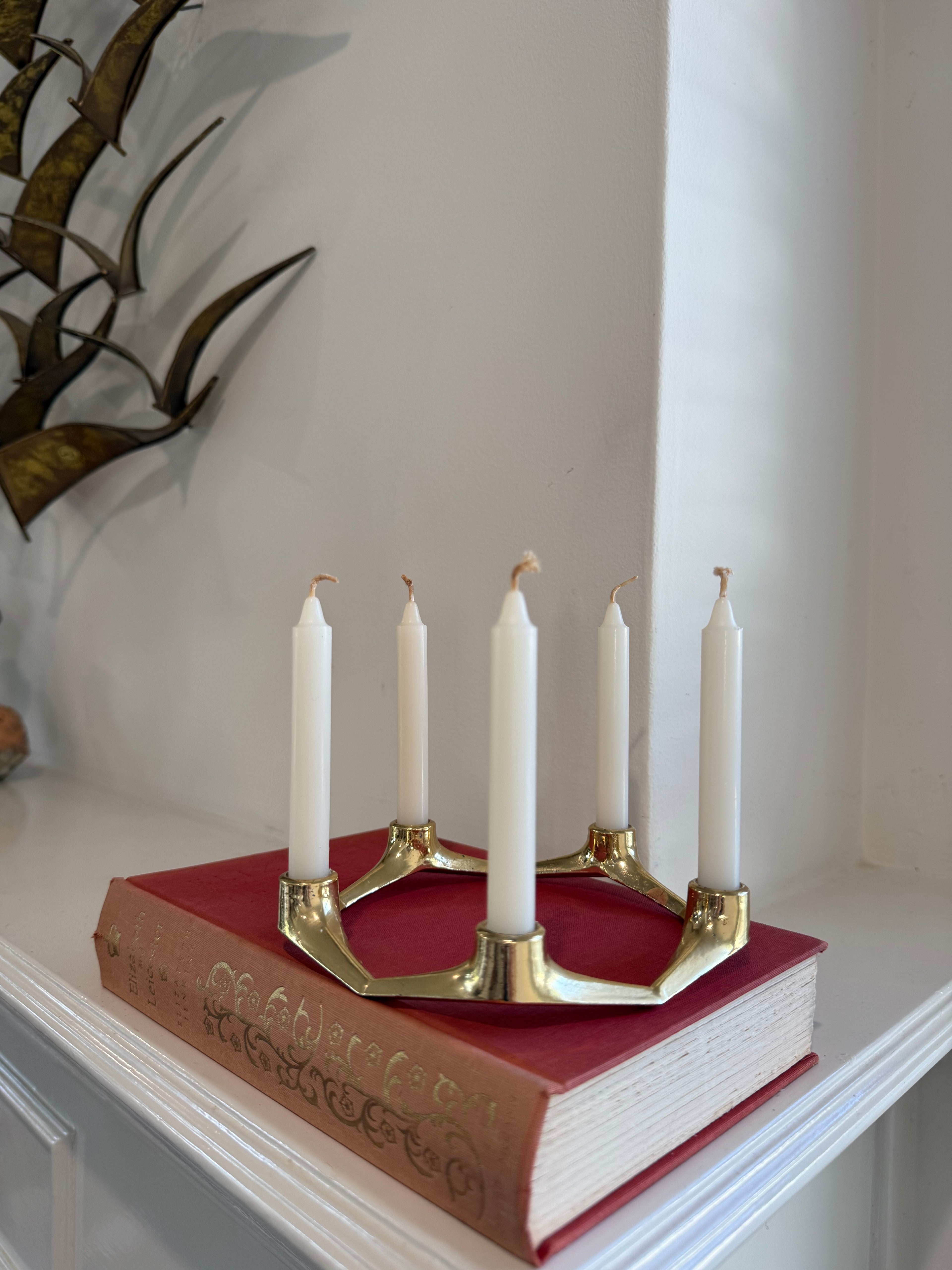 Mid Century Modern Style Pentagram Candleholder