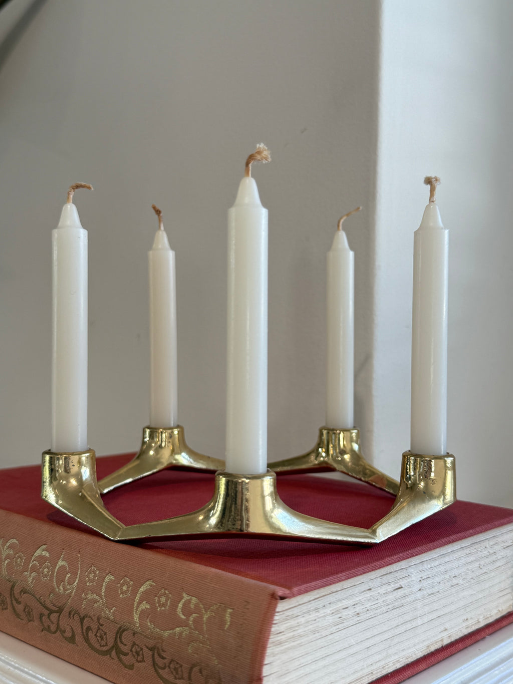 Mid Century Modern Style Pentagram Candleholder