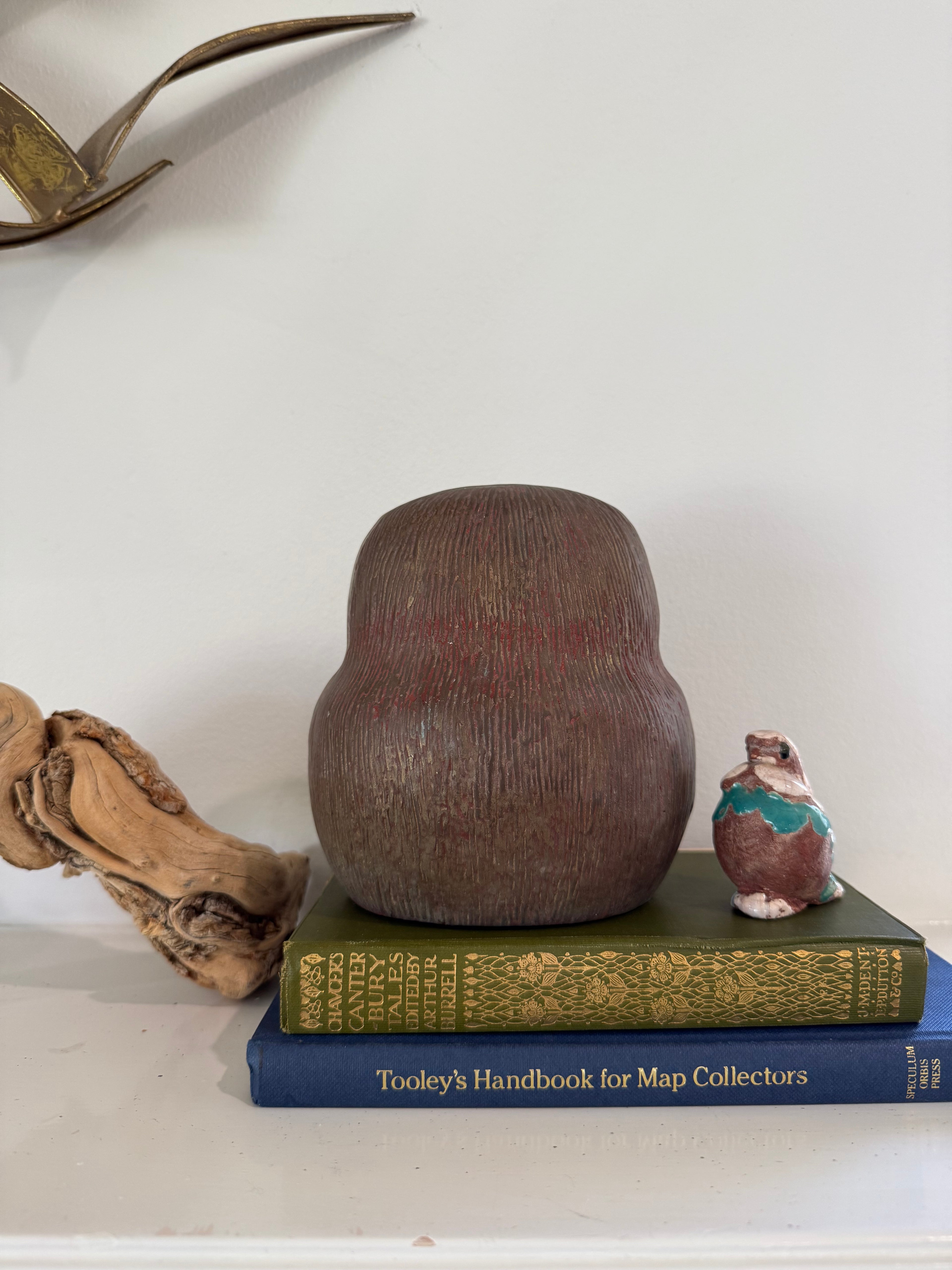Vintage Brass Owl Figurine