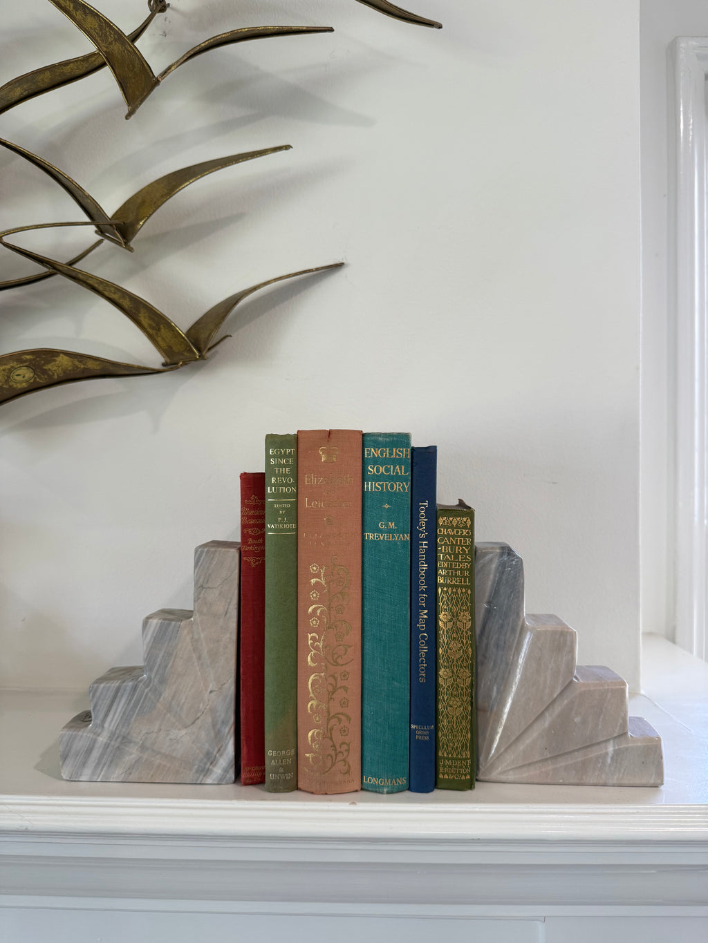 Vintage Mexican Alabaster Bookends
