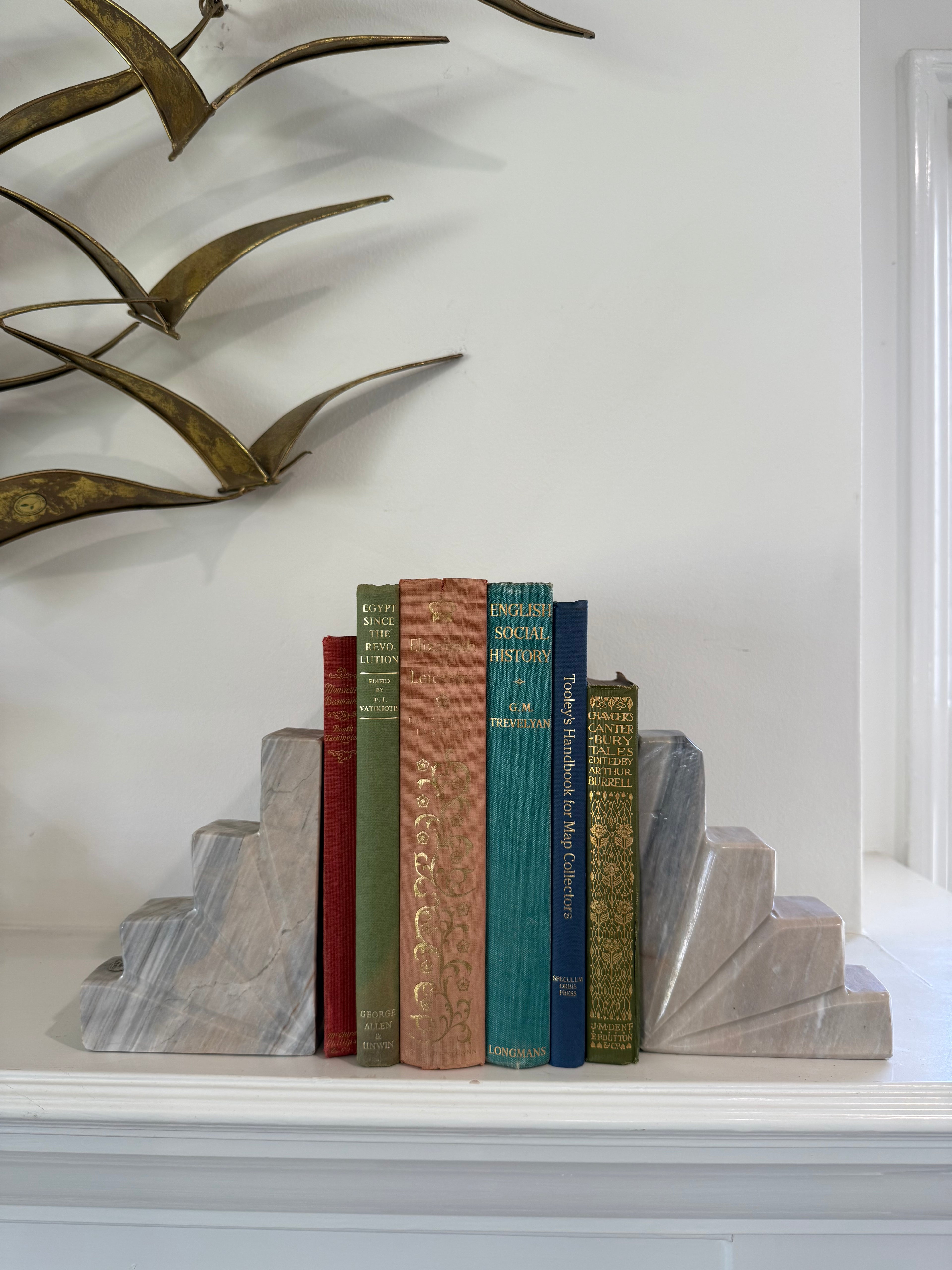 Vintage Mexican Alabaster Bookends