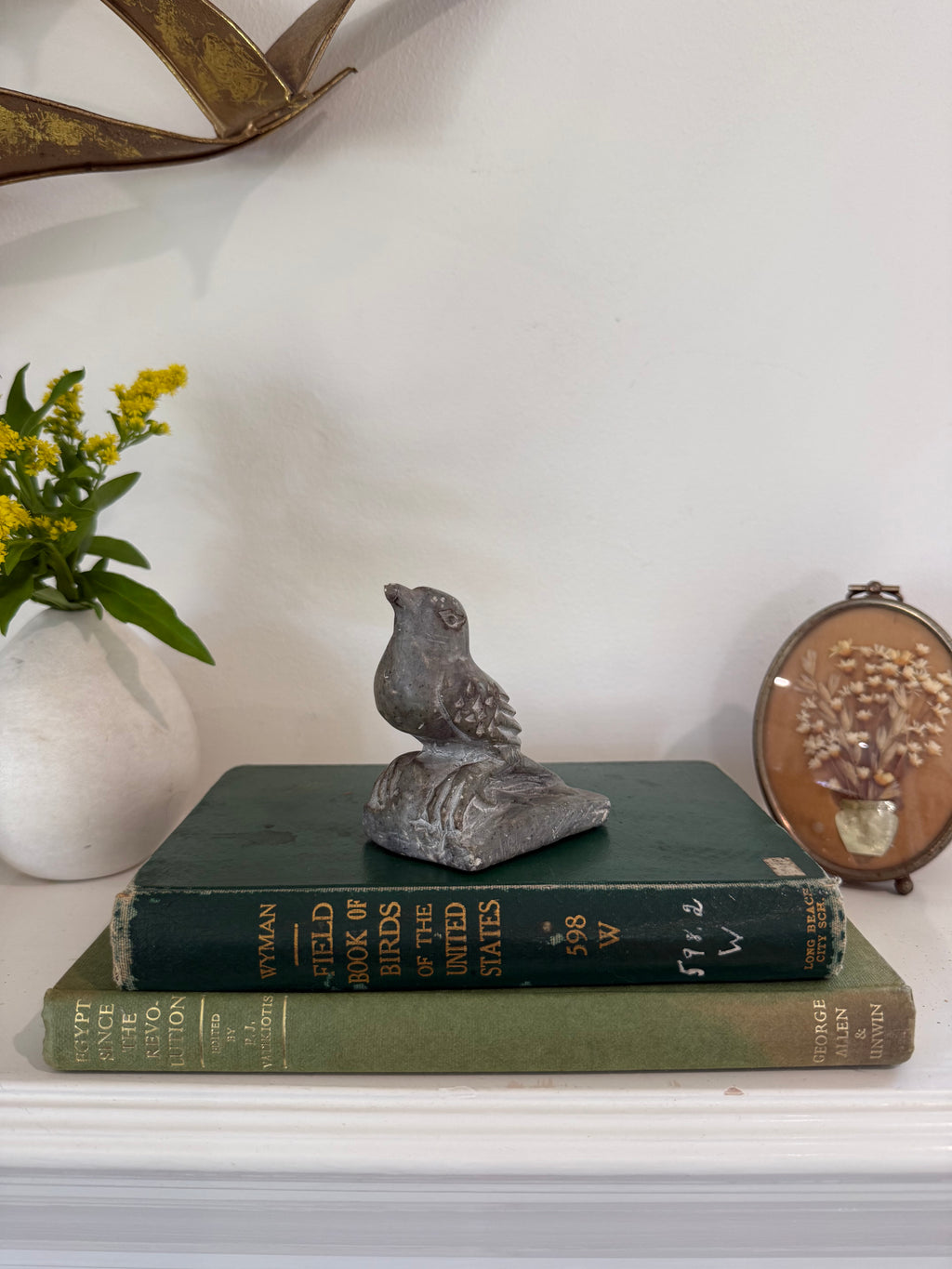 Vintage Inuit Hand-Carved Soapstone Bird Sculpture