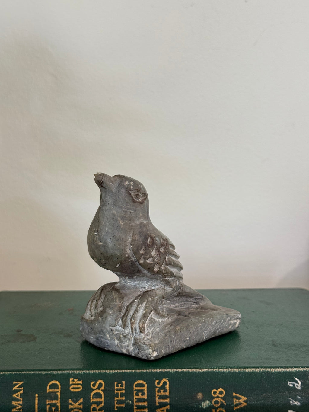 Vintage Inuit Hand-Carved Soapstone Bird Sculpture