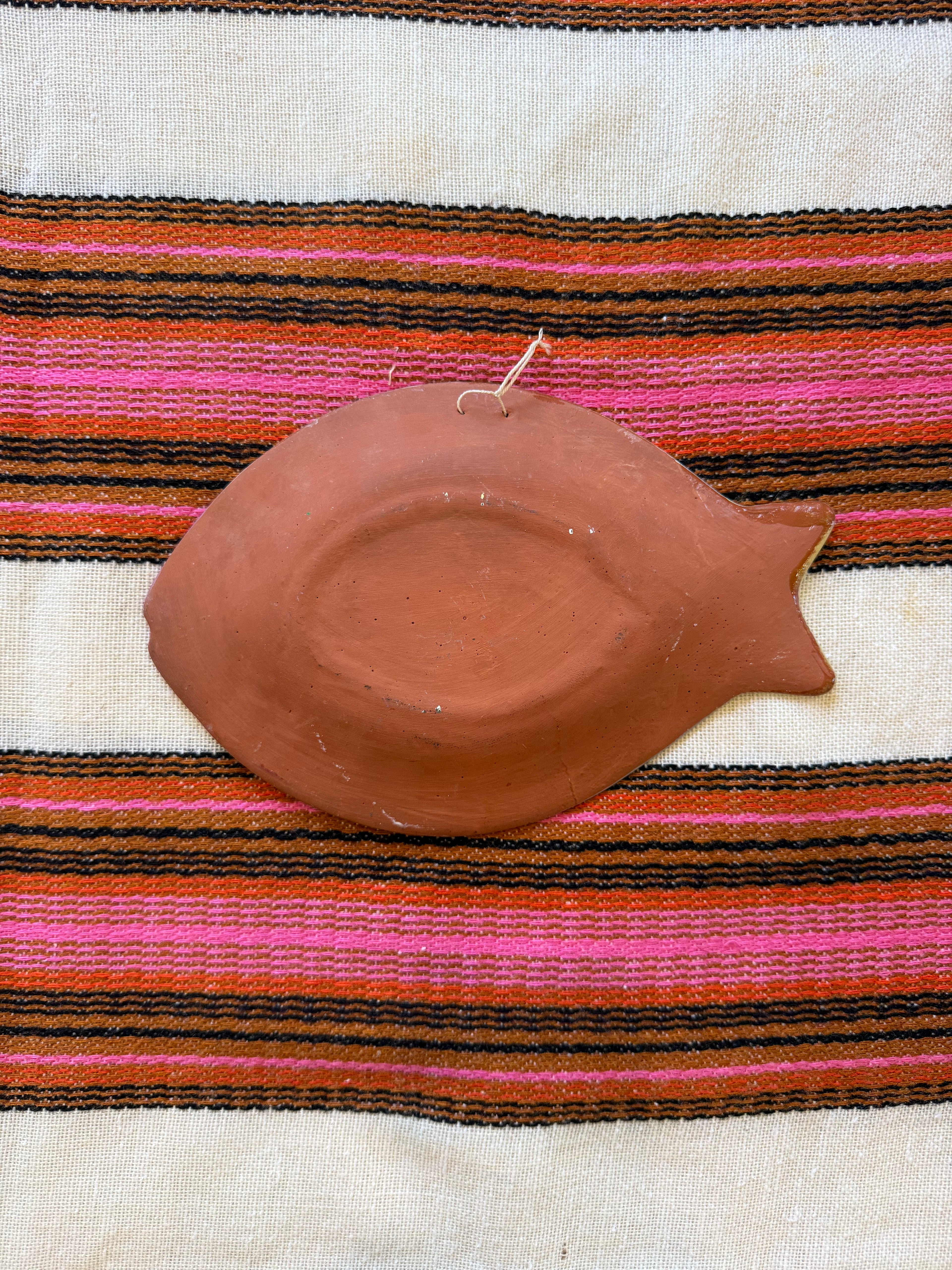 Mexican Folk Art Fish Plate