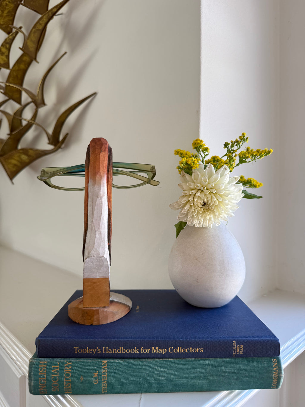Peepers Hand-Carved Wooden Dog Eyeglass Holder