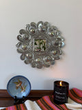 Vintage Mexican Tin Sunburst Mirror