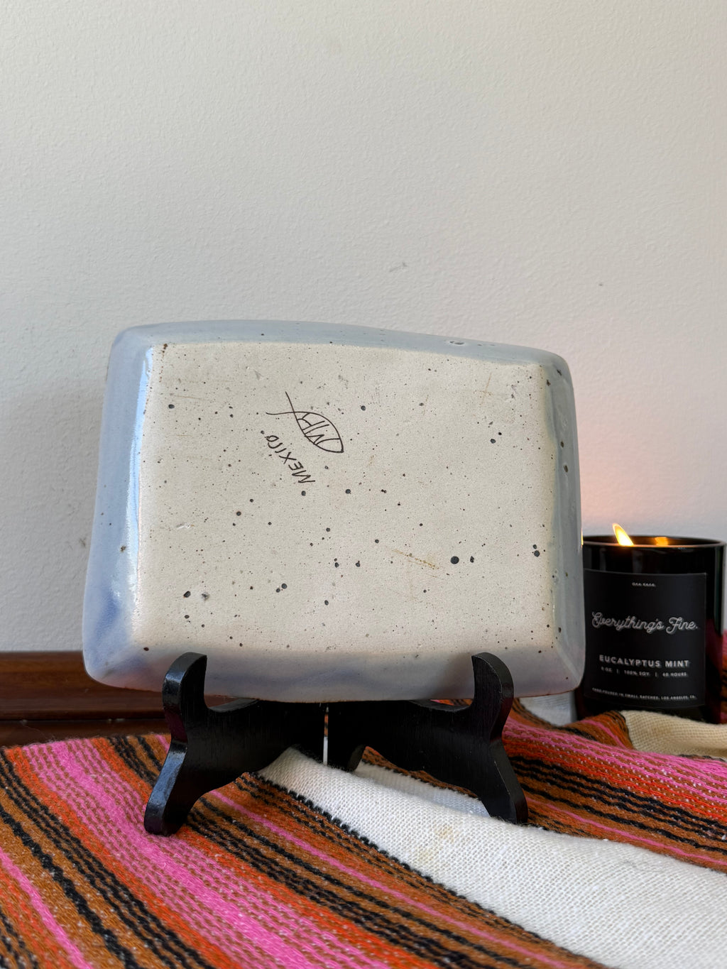 Vintage Ken Edwards Pottery Bird Tray | Tonalá, Mexico