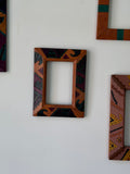 Handmade Leather Picture Frame | Southwestern Geometric Design