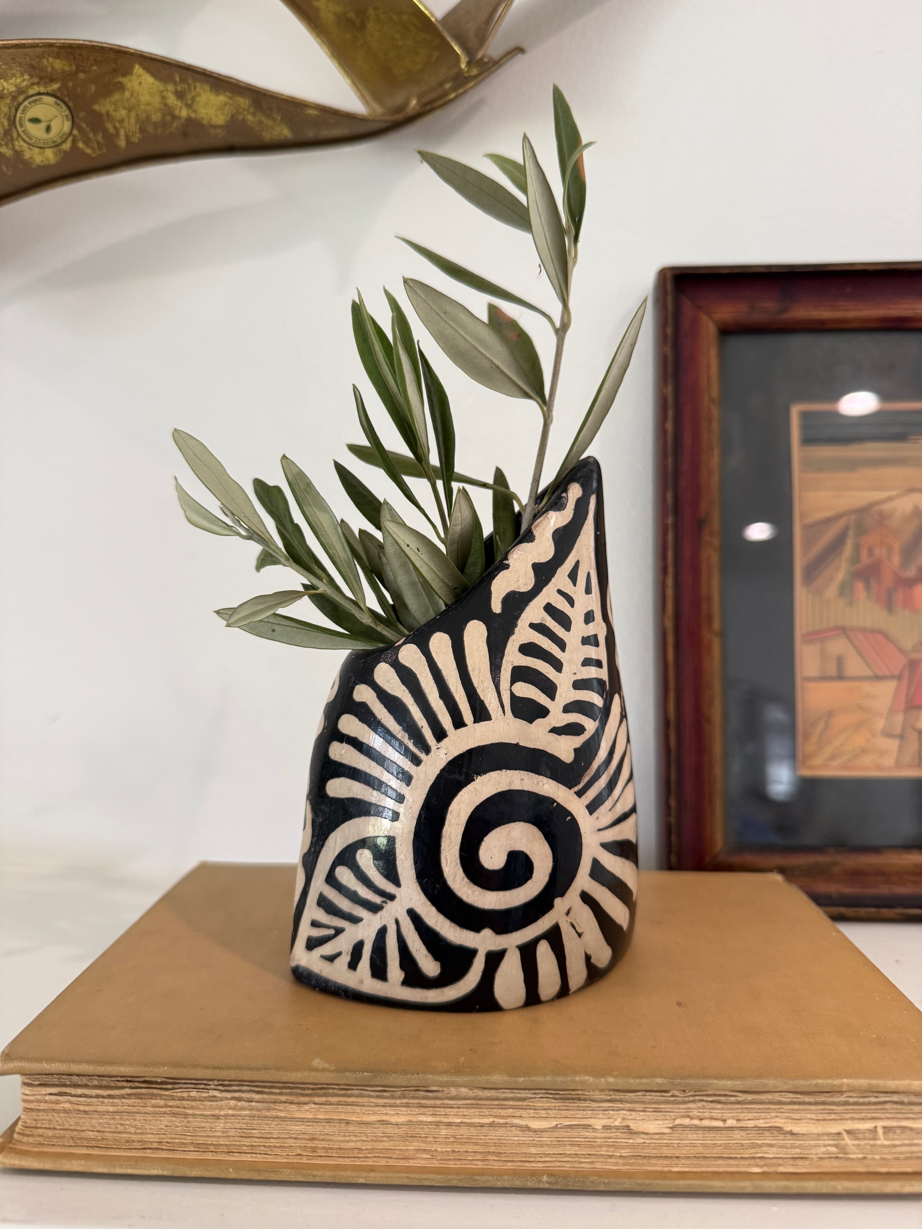 Handmade Lenca Ceramic Vase, Honduras