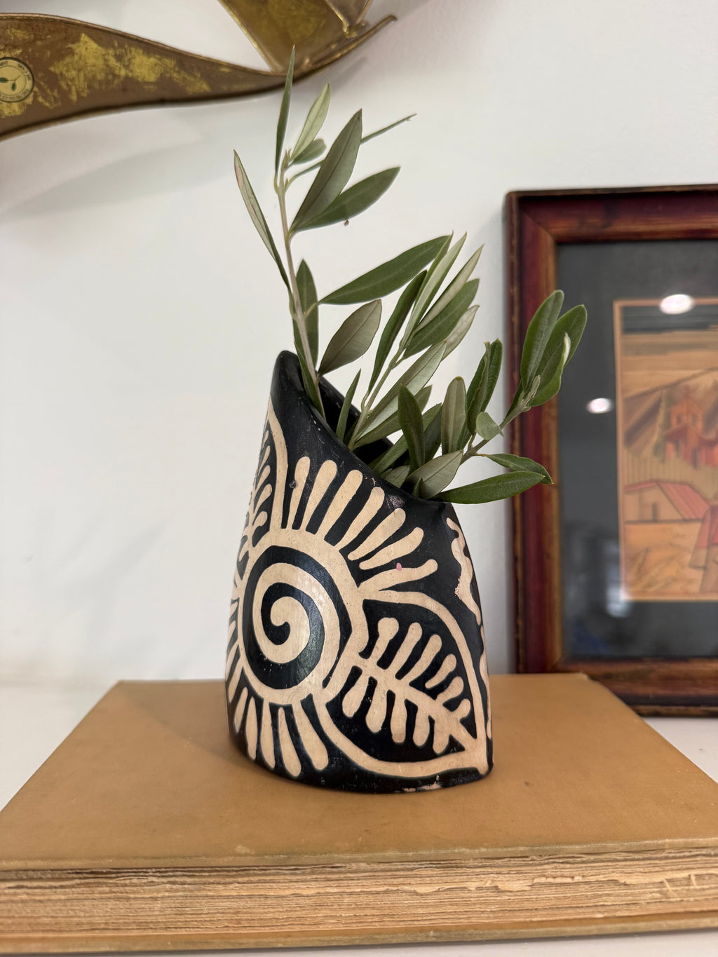 Handmade Lenca Ceramic Vase, Honduras