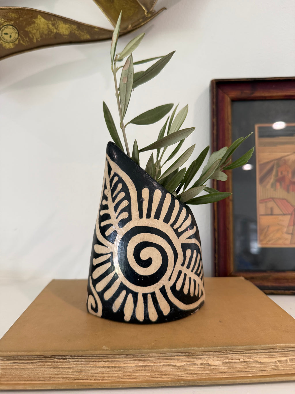 Handmade Lenca Ceramic Vase, Honduras