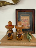 Vintage Wooden Mariachi Singer Salt and Pepper Shakers