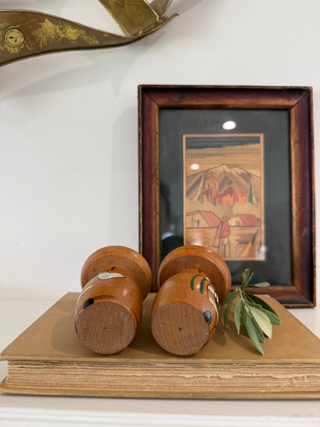 Vintage Wooden Mariachi Singer Salt and Pepper Shakers
